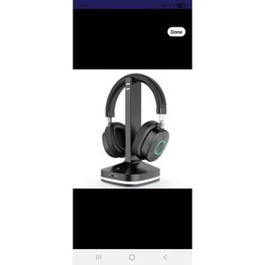 Earbay‎ TV-966 CD Wireless TV Headphones with Transmitter Charging Base Black